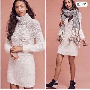 Sleeping on Snow Anthro eyelash sweater dress Sz M